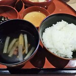 Chishakuin Kaikan - 朝食「精進料理」（根来汁 ＆ ご飯）