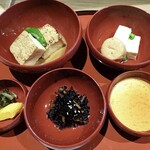 Chishakuin Kaikan - 朝食「精進料理」（オカズ類）