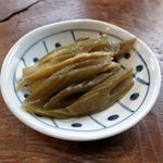 風遊斎 - 生姜焼き丼定食のおかずのアップ