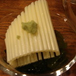 だぼ - お通しの手作りかまぼこ