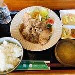 Kohi Ando Resutoran Shinano - ♪豚肉の生姜焼き定食 ¥1045
