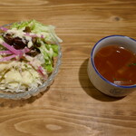 Kawamura Shokudou - スープとサラダ