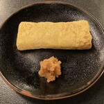 小樽・蕎麦屋・籔半 - 厚焼き玉子