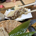 うずら家 - かなりの肉厚さつまいも