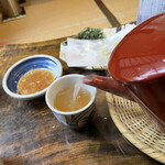 うずら家 - 柔らかい蕎麦湯