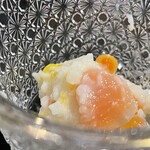 割烹 新多久 - 鮭のなれ鮨
