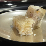 割烹 新多久 - ゼラチンがスッと溶けて無くなりました‼︎どうなってるのか不思議です‼︎