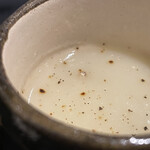 割烹 新多久 - やわ肌ねぎの茶碗蒸し