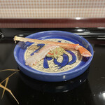 割烹 新多久 - 岩舟産ずわい蟹炭炙り