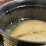 割烹 新多久 - お麩の味噌汁は出汁も抜かり無し！