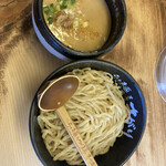 まがり - 味噌つけ麺　中盛　1,100円