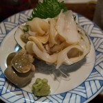 六文銭 - バイ貝のお刺身