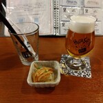 クラフトビールダイニング&カフェ 麦酒島 - お通し３００円くらい