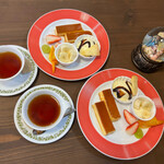 Basho CAFE - プリンアラモード