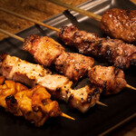 selection grilled pork skewers (5 pieces)