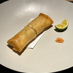 眞善美 - 春巻き〜鹿児島筍　搾菜　カラスミ　餅　スパイシーソルト