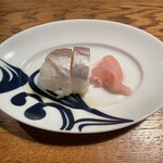 小料理バル ドメ - 突き出し　鯛の棒鮨