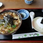 そばっ子屋 - 親子そばとミニおにぎり