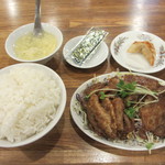 中華一 龍王 - 豚ロースの生姜焼き定食