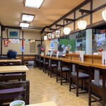 寿司勝 - 店内（座席より右まわり）➡︎