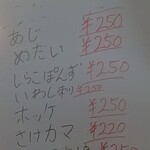 立ち呑み 晩杯屋 - 本日のおすすめメニュー