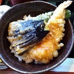 手打ちそば　極楽乃 盛岡市中央公民館店 - 半天丼
