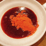 ぢどり屋 - にんにく醤油に韓国とうがらし