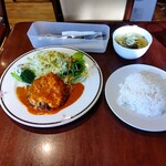 Burassuri Chacha - 【2023.1.7(土)】ハンバーグステーキ定食1,200円