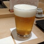 Umai Sushi Kan - 一杯目の生ビール