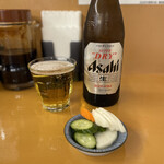 とん汁と玄米の店 檍食堂 - 瓶ビール¥600