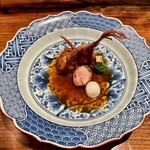 上方中華 新瓊 - 葱焼鵪鶉