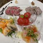 鉄板バル AKICHI - 前菜の盛り合わせ