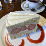 珈琲館 サルビア - 苺のケーキ