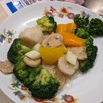 菜香新館 - ほたて貝柱とブロッコリーの炒め