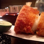 日本料理 たかむら - ふぐの白子のフライ・・美味すぎ・・。