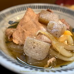 ゆず - 肉豆腐　トッピングがのった状態