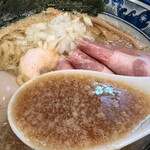 中華そば 児ノ木 - 背脂煮干中華そばのスープ、大好き絶品です。