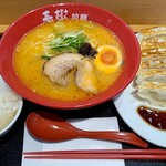 えび豚骨拉麺 春樹 - えび豚骨塩と餃子