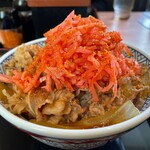 Yoshinoya - 牛丼大盛つゆぬき＋玉子②