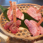 鉄板焼レストラン八景 - 特選和牛・希少部位の鉄板焼き盛り合わせ