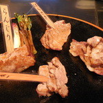 鉄板焼レストラン八景 - 希少部位の鉄板焼き盛り合わせ焼き上がり