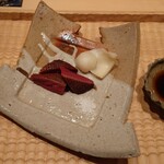 伯雲 - 新潟県長岡の真鴨の藁焼と北海道の百合根を塩か山葵醤油で