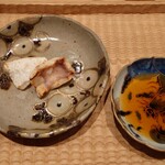 伯雲 - 焼き河豚、酢橘醤油