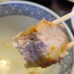 六助うどん - トンカツ断面