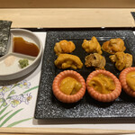 鮨 青海 - 名物の雲丹９種食べ比べ