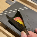 鮨 青海 - 握りはトロタクで締め