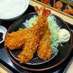 とんかつはまや - 海老ひれ定食