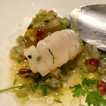 カンテサンス - 帆立と唐墨