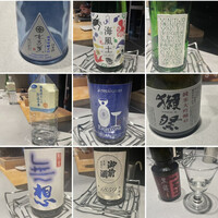 鮨 無垢/鮨 白銀 - ペアリングのお酒　抜粋