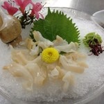 海鮮料理 美加茂 - 白バイ貝のお刺身